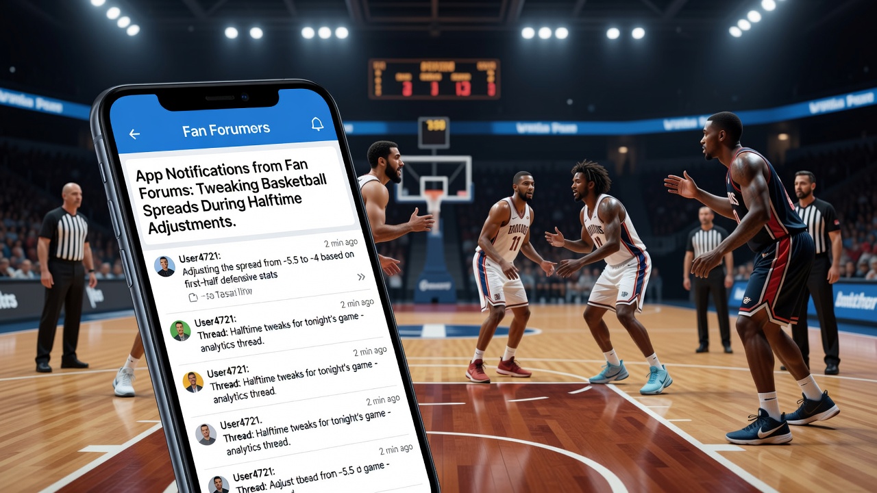 Beispielhafte App-Benachrichtigung aus einem Fanforum mit Auswirkung auf Basketball-Quoten