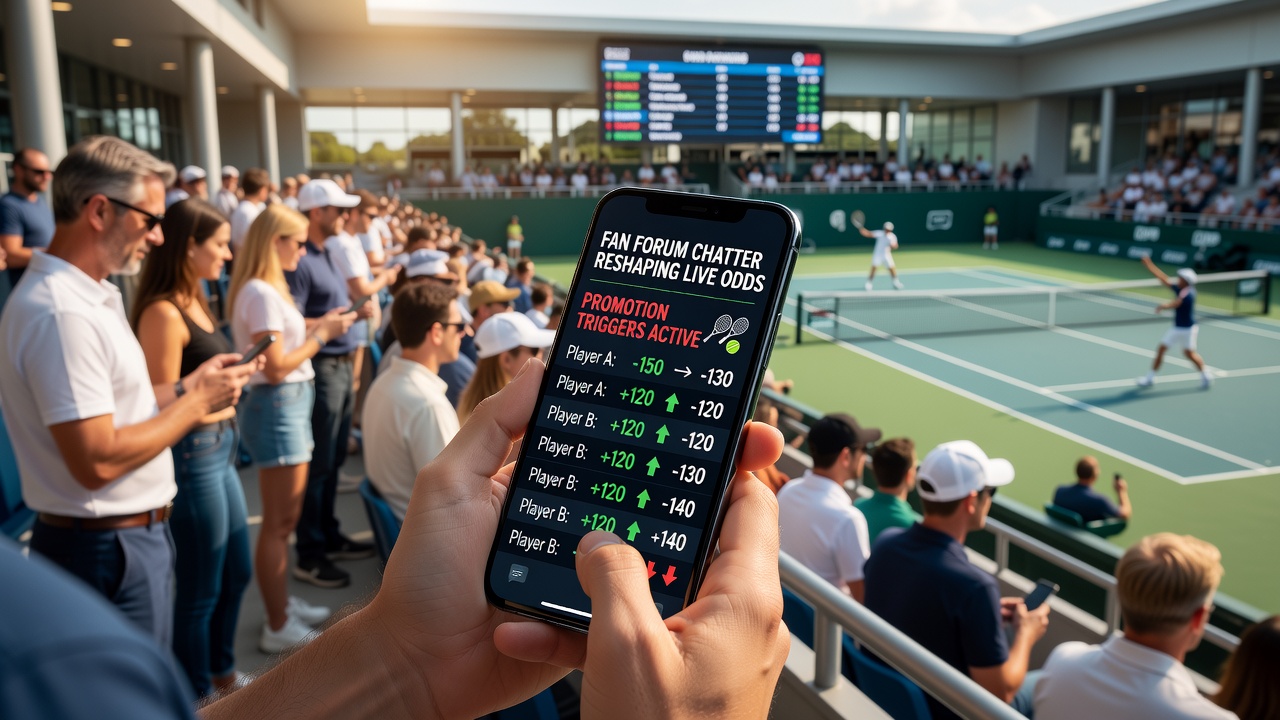 Fan forum discussions influencing tennis betting odds on smartphones