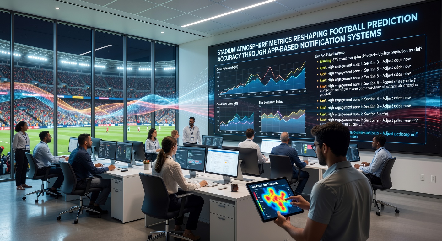 Stadionatmosphäre-Metriken und mobile Benachrichtigungssysteme im Fußball