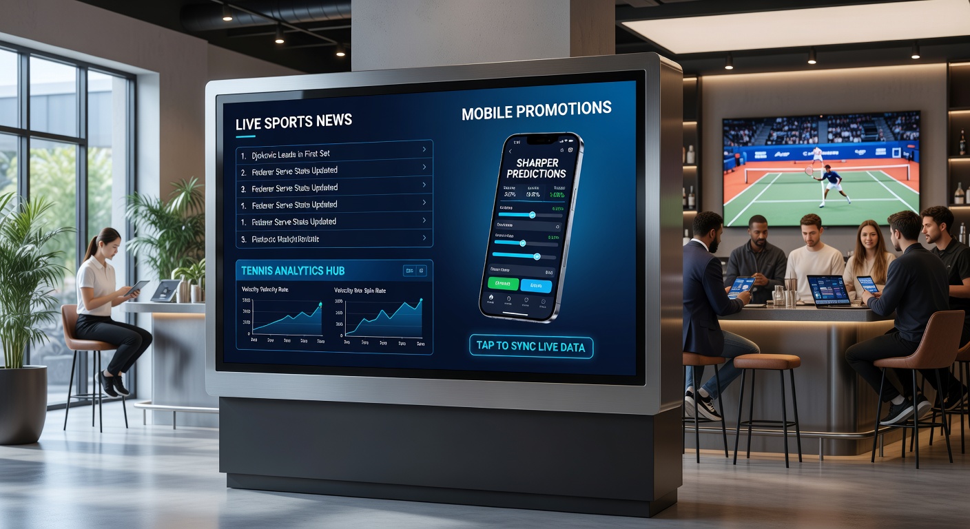 Mobile Promotionen und Live-Daten für Tennis-Prognosen