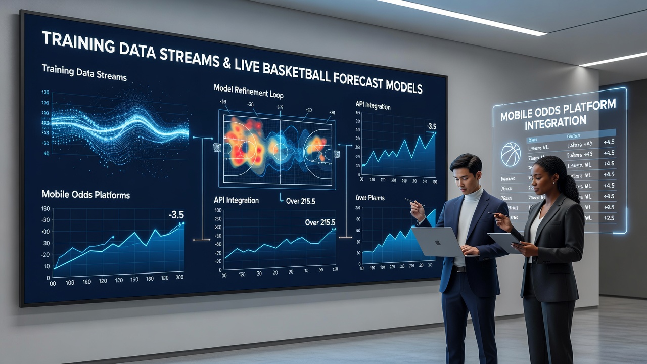 Live-Datenströme und Verfeinerung von Basketball-Vorhersagemodellen auf mobilen Geräten