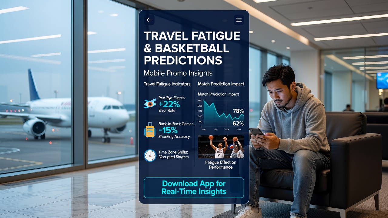 Darstellung mobiler Promotionsmechanismen und Reiseermüdungsdaten in Basketball-Vorhersagen