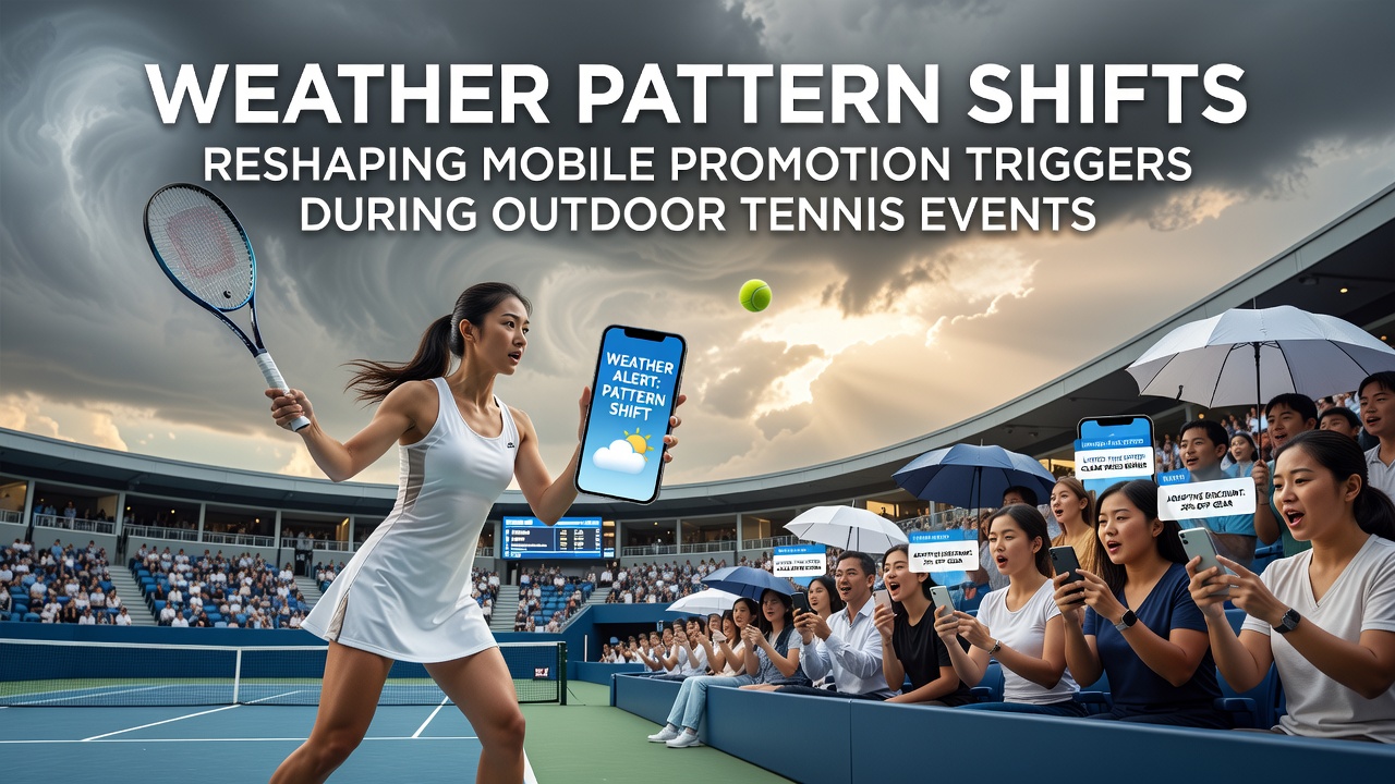 Wetterbedingte Anpassungen bei Tennis-Events und mobile Promotionen